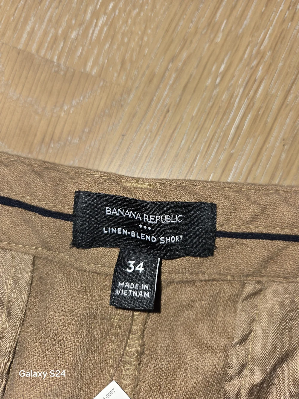 Mens Sz 34 Banana Republic Linen Blend Shorts New